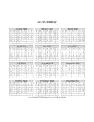2024 Calendar on one page (vertical grid)