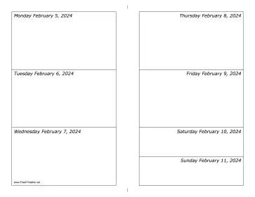 02/05/2024 Weekly Calendar-landscape Calendar