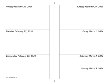 02/26/2024 Weekly Calendar-landscape Calendar