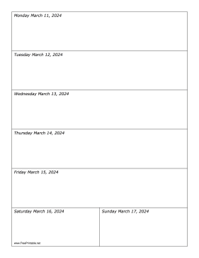 03/11/2024 Weekly Calendar-portrait Calendar