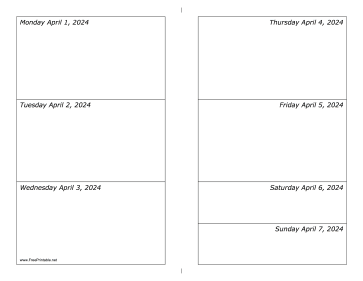 04/01/2024 Weekly Calendar-landscape Calendar