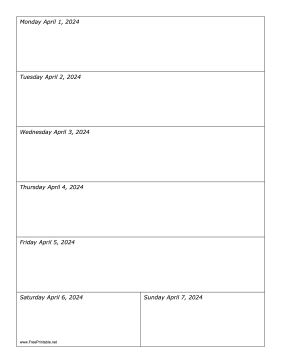 04/01/2024 Weekly Calendar-portrait Calendar