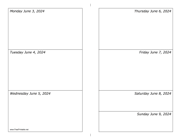 06/03/2024 Weekly Calendar-landscape Calendar