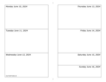 06/10/2024 Weekly Calendar-landscape Calendar