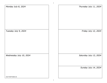 07/08/2024 Weekly Calendar-landscape Calendar