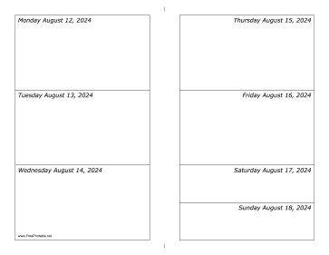 08/12/2024 Weekly Calendar-landscape Calendar