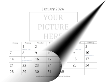 2024 Picture 3x5 Calendar