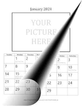 2024 Picture 4x6 Calendar