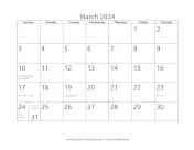 March 2024 Calendar