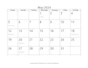 May 2024 Calendar calendar