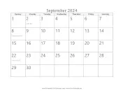 September 2024 Calendar calendar