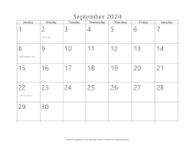 September 2024 Calendar calendar