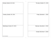 10/28/2024 Weekly Calendar-landscape calendar