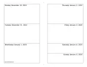 12/30/2024 Weekly Calendar-landscape calendar