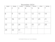 December 2024 Calendar calendar