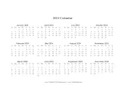 2024 Calendar (horizontal descending holidays in red)