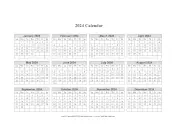 2024 Calendar One Page Horizontal Grid calendar