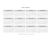 2024 Calendar on one page (horizontal week starts on Monday)