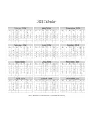 2024 Calendar on one page (vertical week starts on Monday)