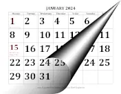 2024 Large Print Calendar with Monday Start calendar