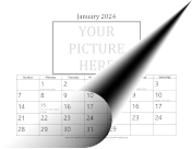 2024 3x5-inch  Picture Calendar